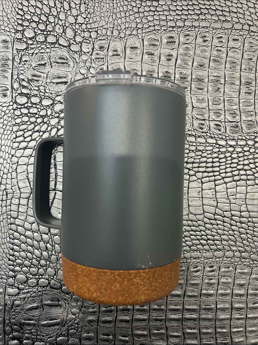 Gray Insulated Travel Mug with Cork Base - BRAND NEW
